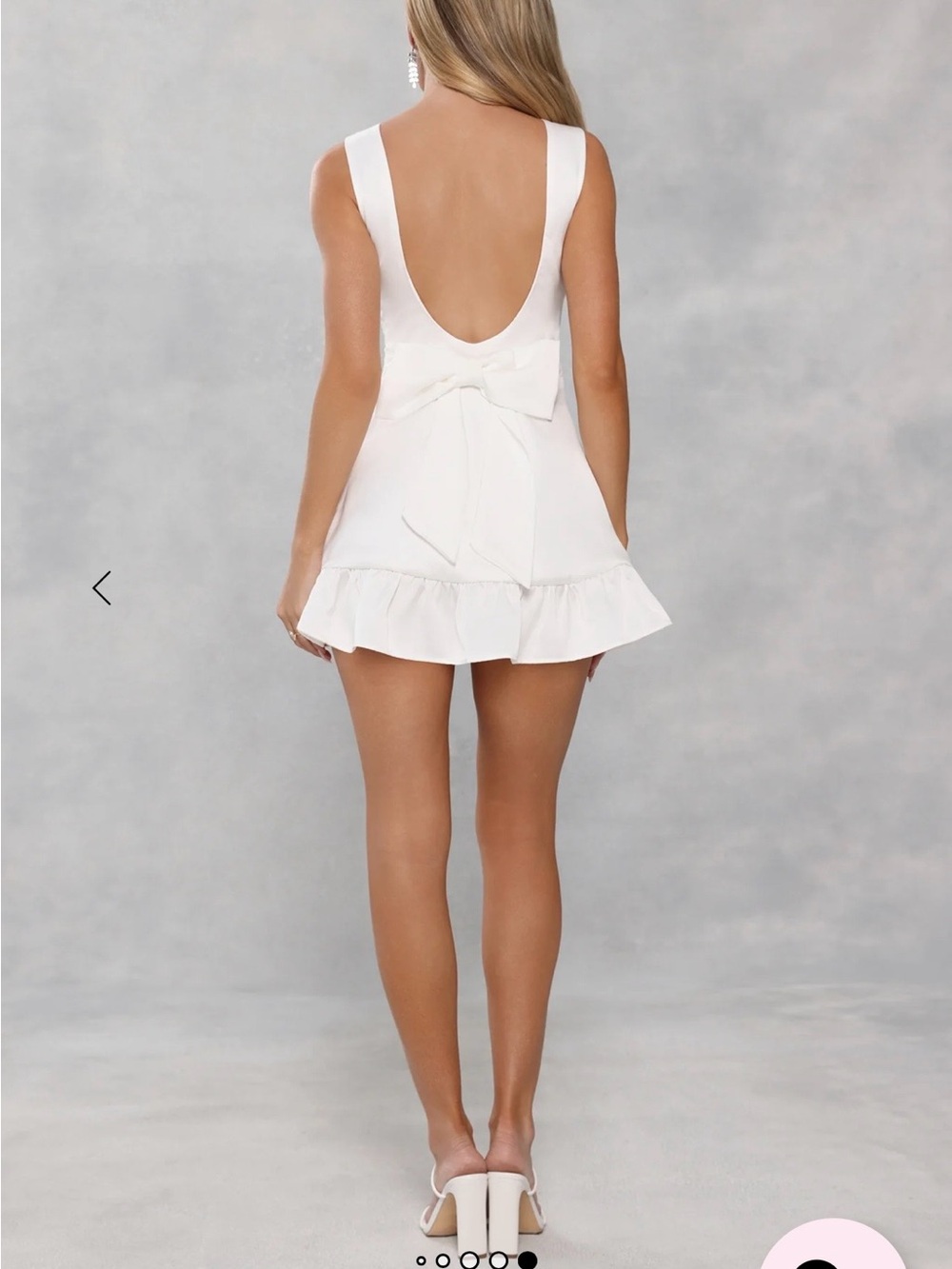 Hello Molly White Mini Dress - Picture 2 of 5